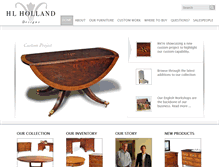 Tablet Screenshot of hlholland.com